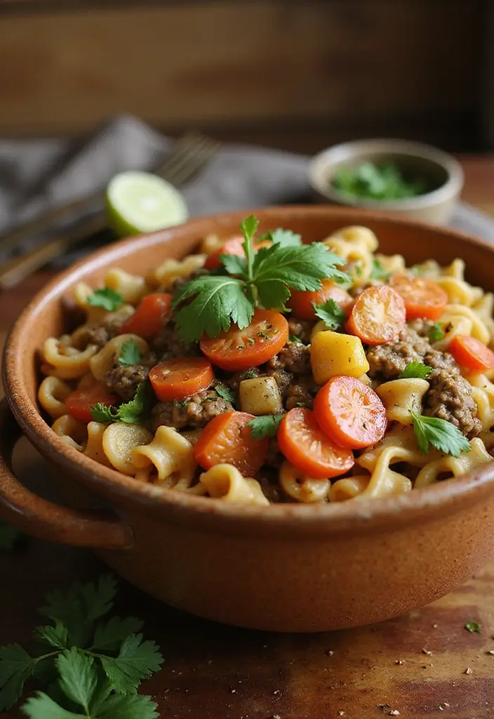 29 Healthy Hamburger Helper Recipes Made From Scratch - 29. Rustic Veggie Hamburger Helper