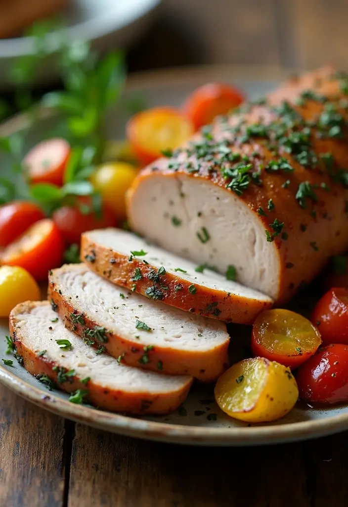 29 Healthy Pork Tenderloin Recipes That Stay Tender - 2. Garlic Herb Roasted Pork Tenderloin