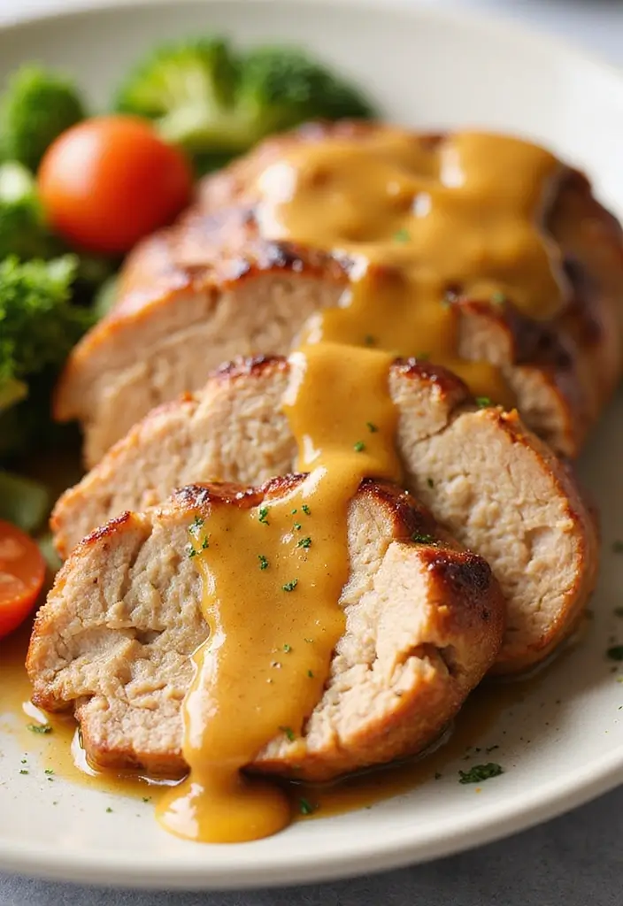 29 Healthy Pork Tenderloin Recipes That Stay Tender - 3. Honey Mustard Glazed Pork Tenderloin
