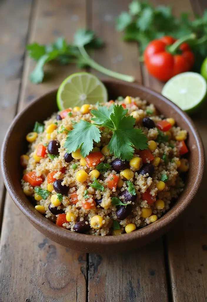 29 Healthy Side Dishes for Chicken That Complete the Meal - 1. Quinoa and Black Bean Salad