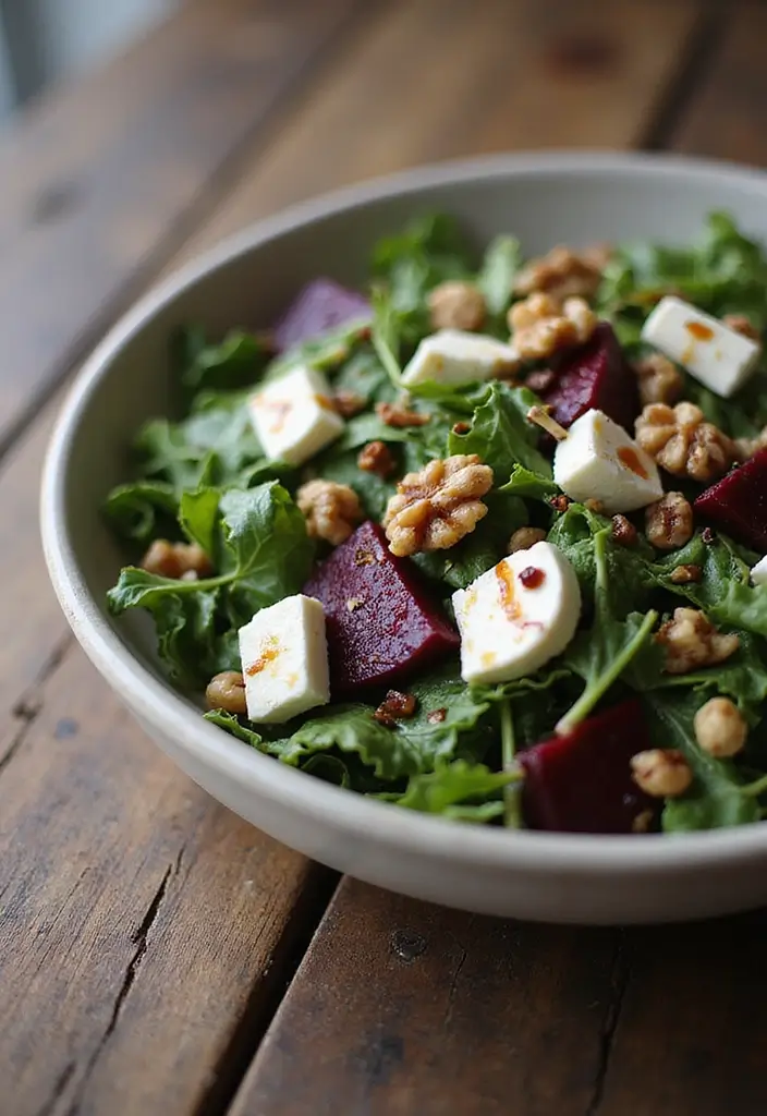 29 Healthy Side Dishes for Chicken That Complete the Meal - 20. Beet and Goat Cheese Salad