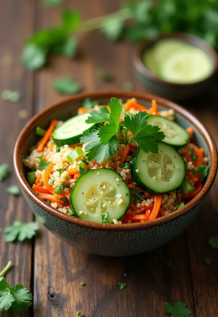 29 Healthy Side Dishes for Chicken That Complete the Meal - 26. Thai Cucumber Salad