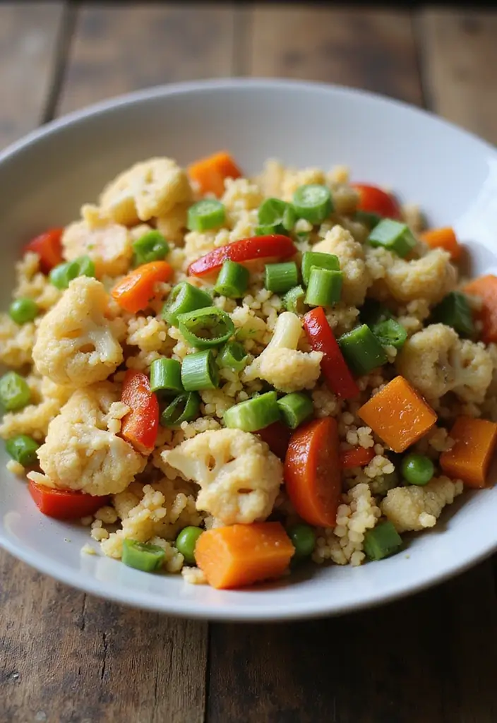 29 Healthy Side Dishes for Chicken That Complete the Meal - 3. Cauliflower Rice Stir-Fry