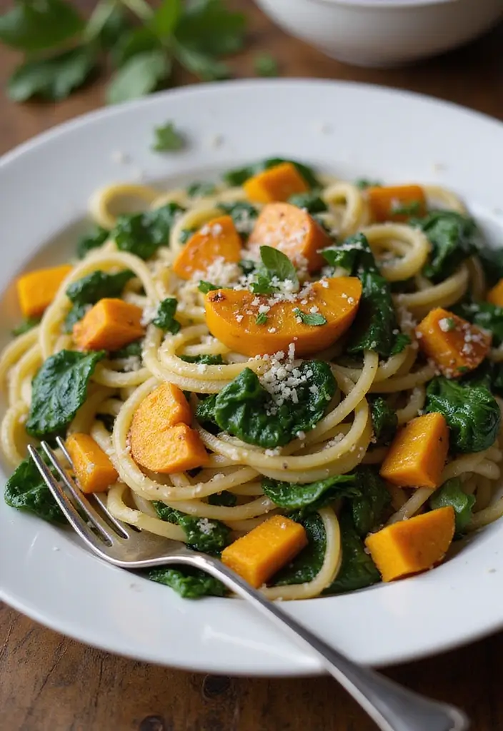 29 Pasta Primavera Recipes Healthy Dinners Full of Veggies - 16. Butternut Squash Pasta Primavera