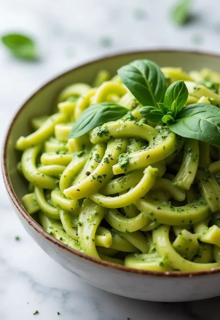 29 Pasta Primavera Recipes Healthy Dinners Full of Veggies - 4. Creamy Avocado Pasta Primavera