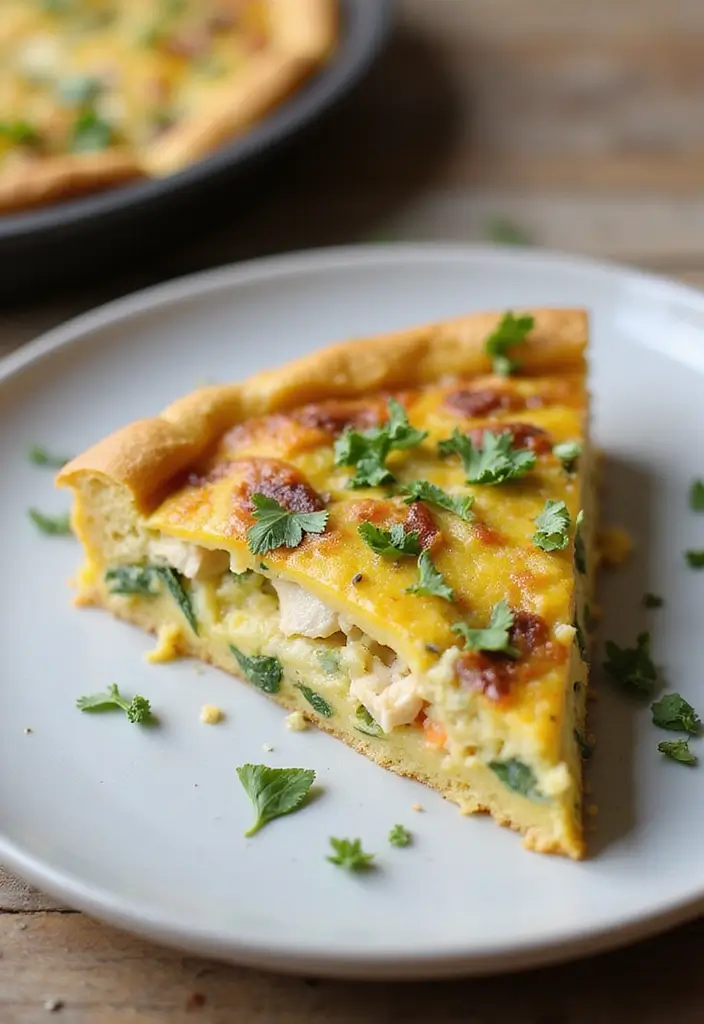 29 Rotisserie Chicken Recipes Healthy and Time-Saving - 11. Chicken Veggie Frittata