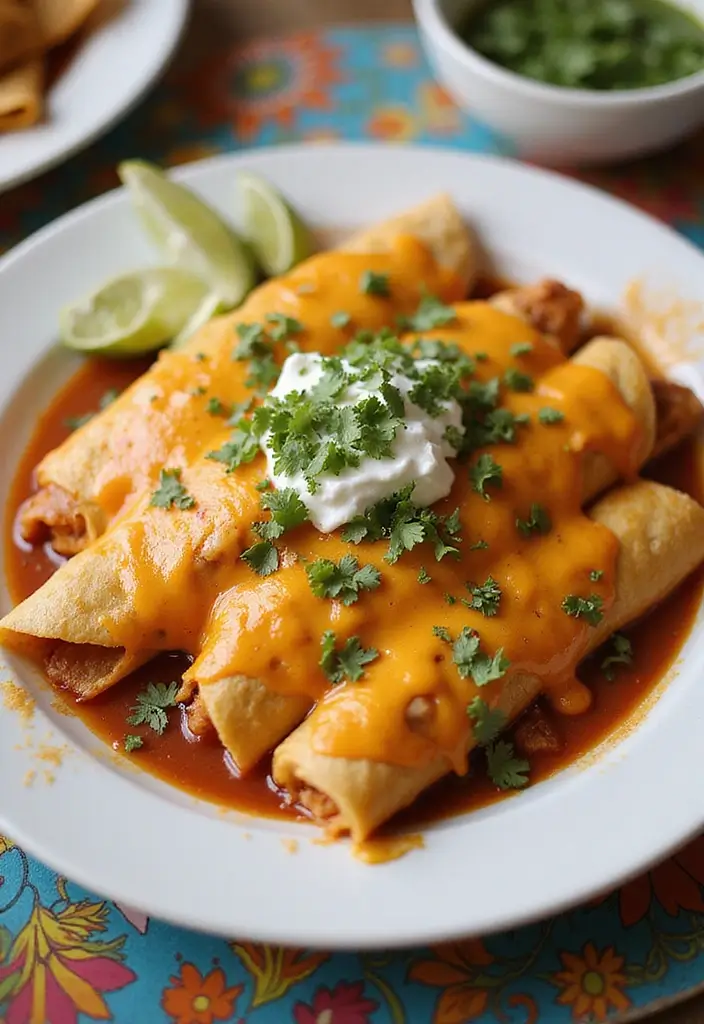 29 Rotisserie Chicken Recipes Healthy and Time-Saving - 22. Chicken Enchiladas