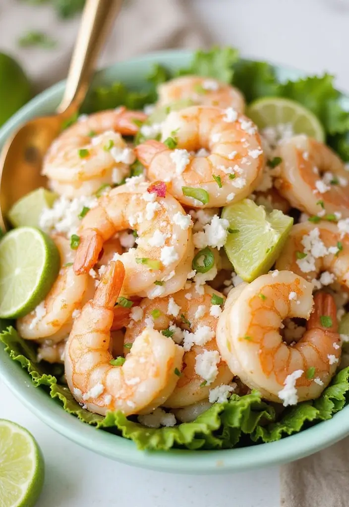 29 Shrimp Salad Recipes Healthy and Refreshing - 12. Coconut Lime Shrimp Salad