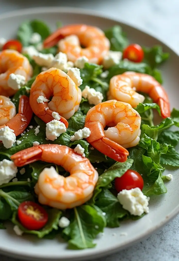 29 Shrimp Salad Recipes Healthy and Refreshing - 17. Shrimp and Feta Salad