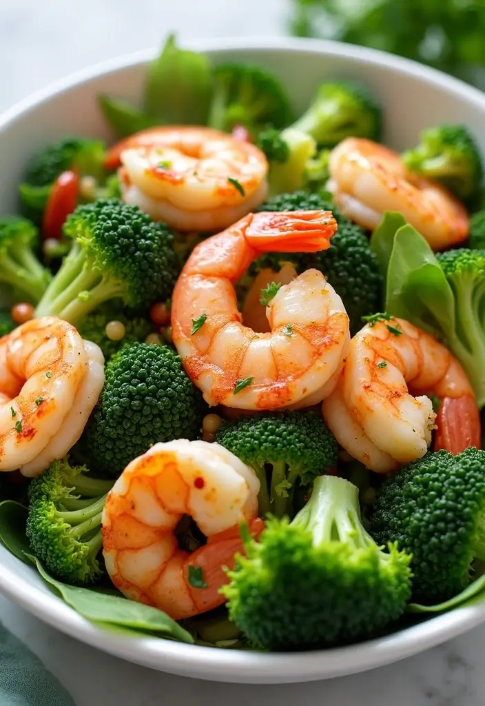 29 Shrimp Salad Recipes Healthy and Refreshing - 18. Shrimp and Broccoli Salad
