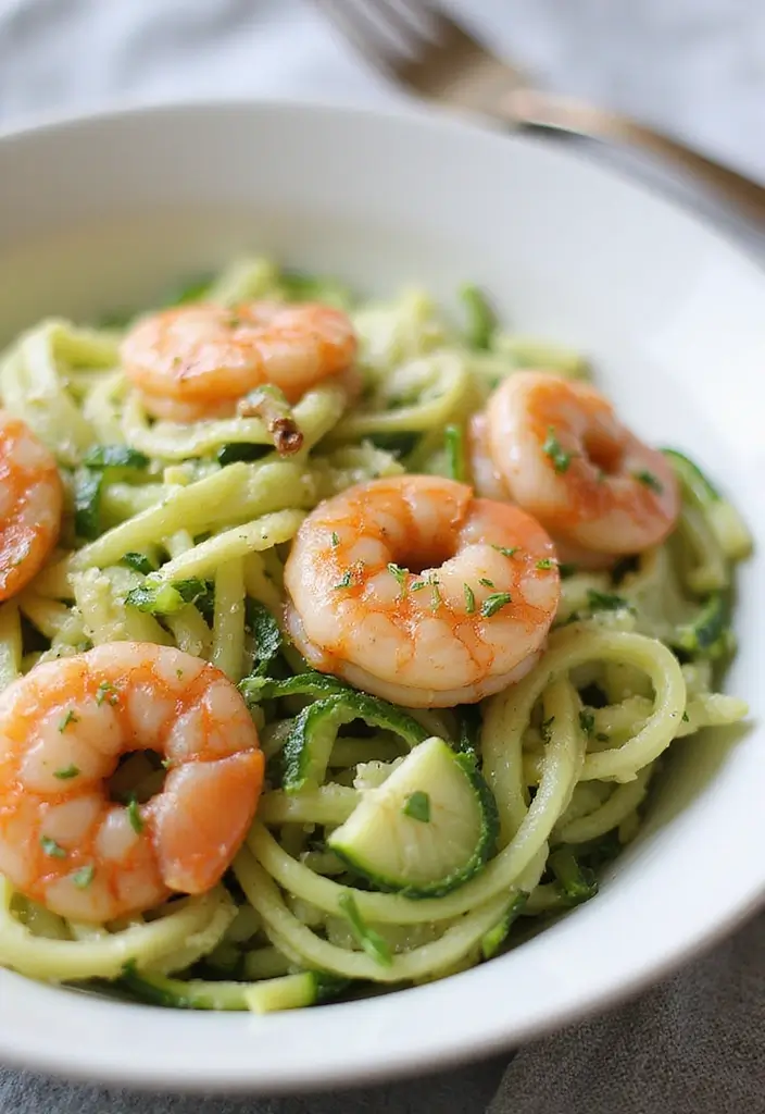 29 Shrimp Salad Recipes Healthy and Refreshing - 24. Shrimp and Zucchini Salad