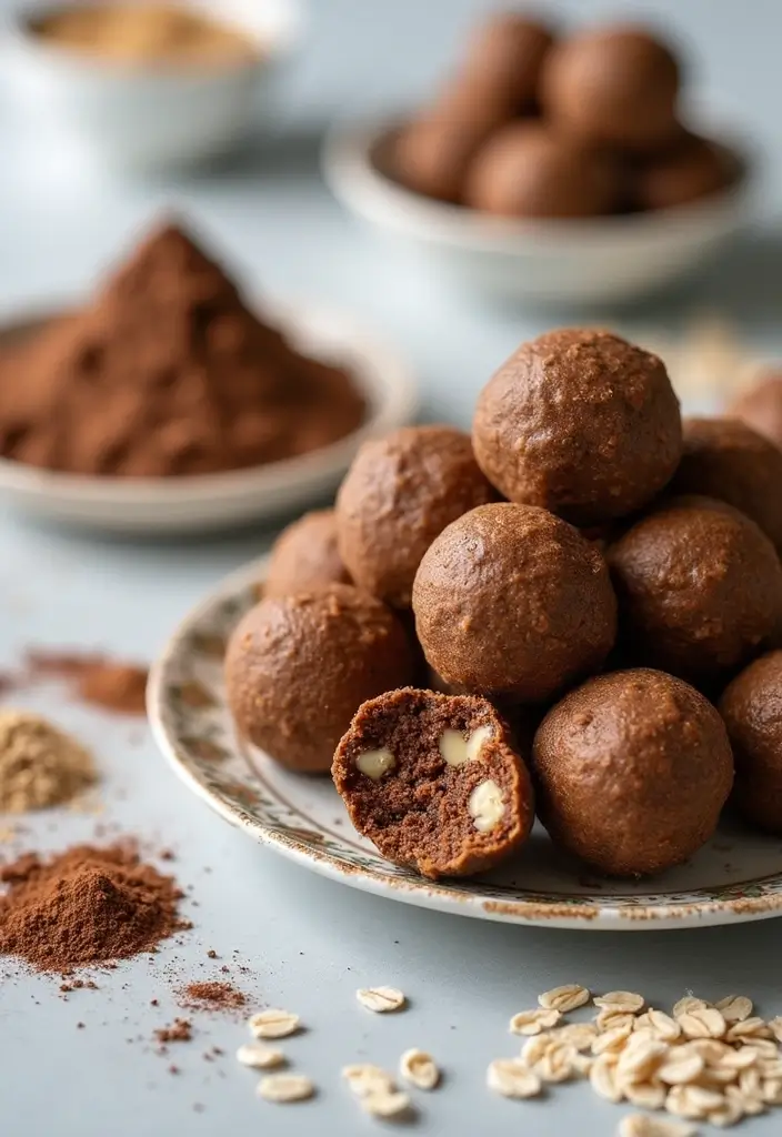 29 Trim Healthy Mama Recipes for Every Meal - 1. Chocolate Peanut Butter Protein Balls