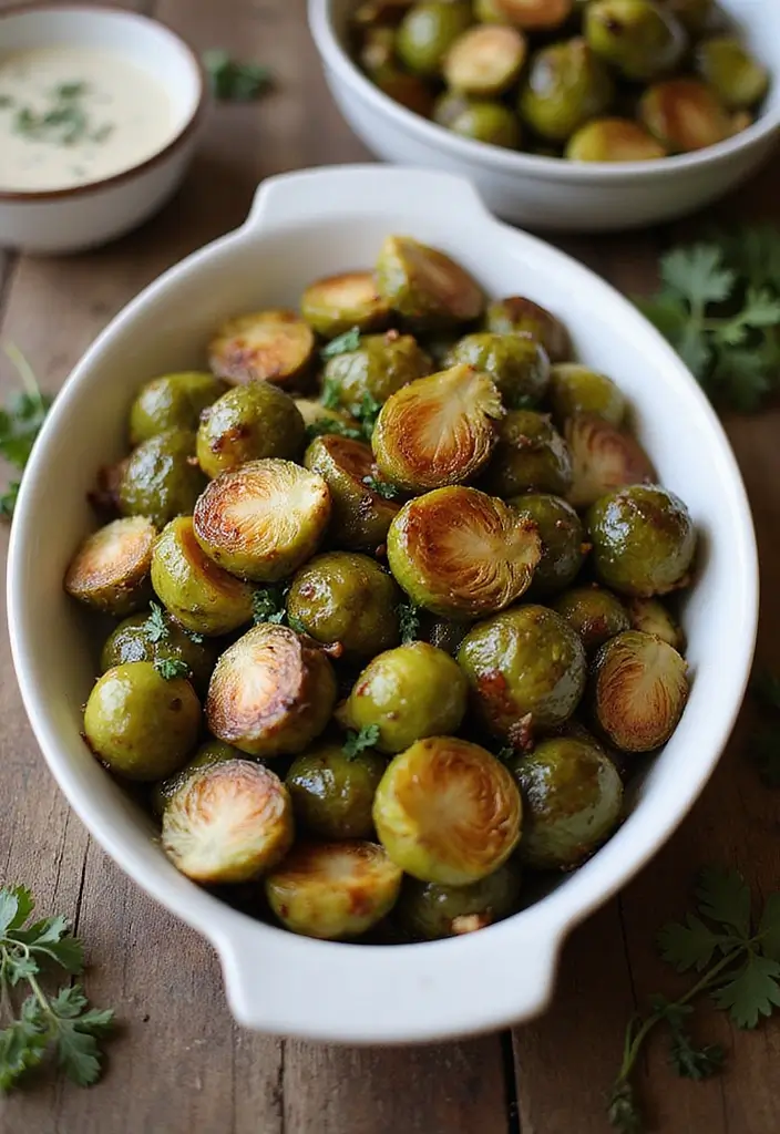 29 Trim Healthy Mama Recipes for Every Meal - 15. Maple Roasted Brussels Sprouts