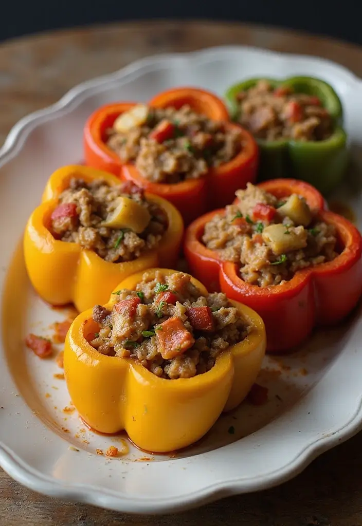 29 Trim Healthy Mama Recipes for Every Meal - 20. Baked Stuffed Peppers