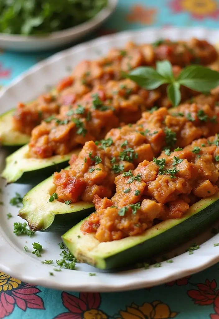 29 Trim Healthy Mama Recipes for Every Meal - 24. Stuffed Zucchini Boats