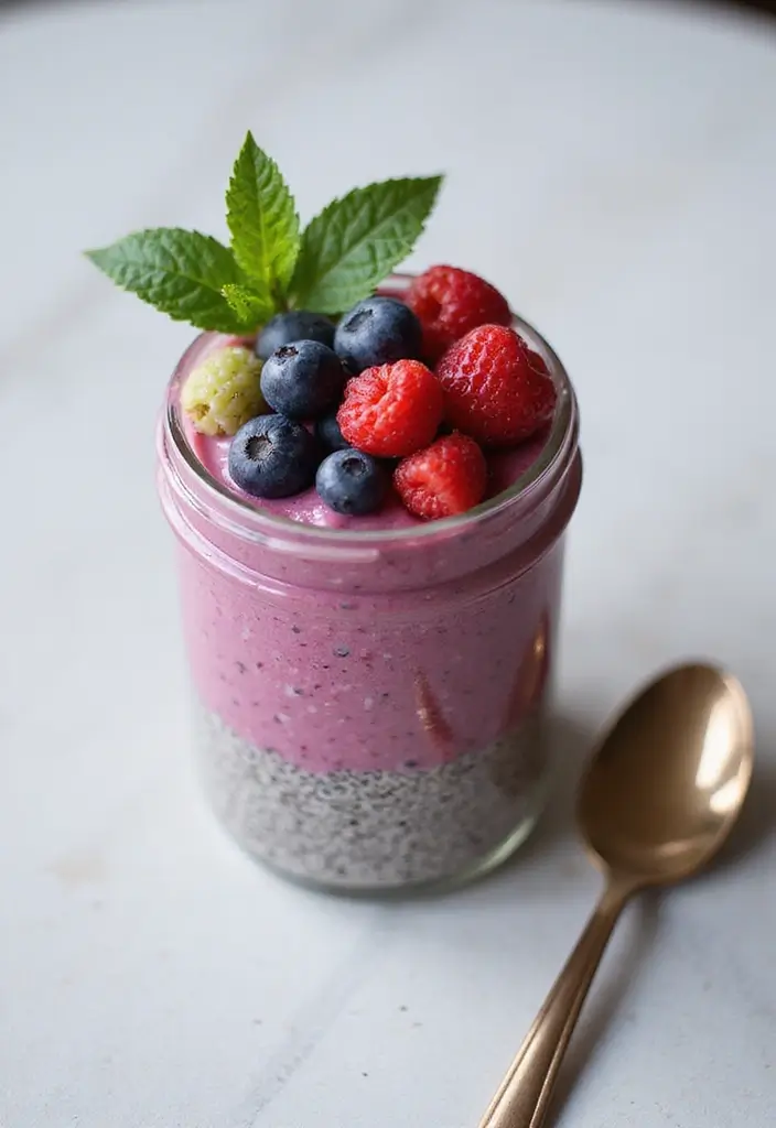 29 Trim Healthy Mama Recipes for Every Meal - 6. Berry Chia Seed Pudding